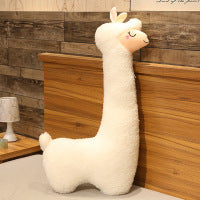 Nova Mart alpaca plush toy pillow featuring soft, cuddly fabric and a cute alpaca design for cozy comfort and decorative appeal.