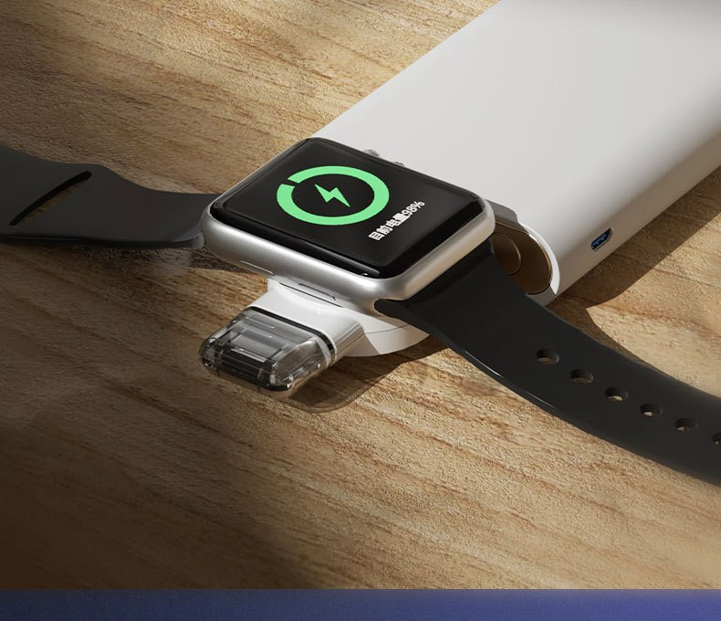 Portable magnetic wireless charger for Nova Mart smart watch, designed for easy travel and convenience.