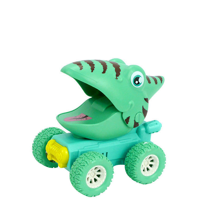 Dinosaur-themed Nova Mart sliding animal toy car with colorful dinosaur figures for young children to play and push around.