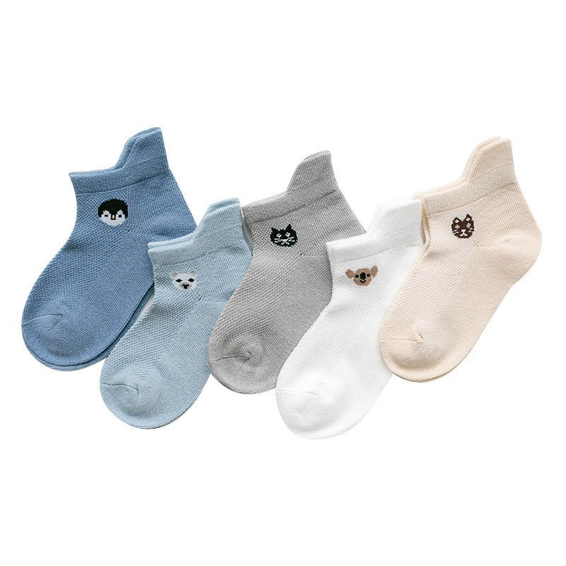 Breathable cotton baby socks for boys and girls, soft and comfortable, from Nova Mart, suitable for delicate baby feet.