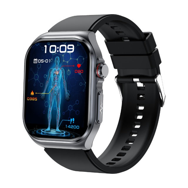 Nova Mart smart watch with 2.0 display, waterproof design, fitness tracker features, and Bluetooth call functionality.