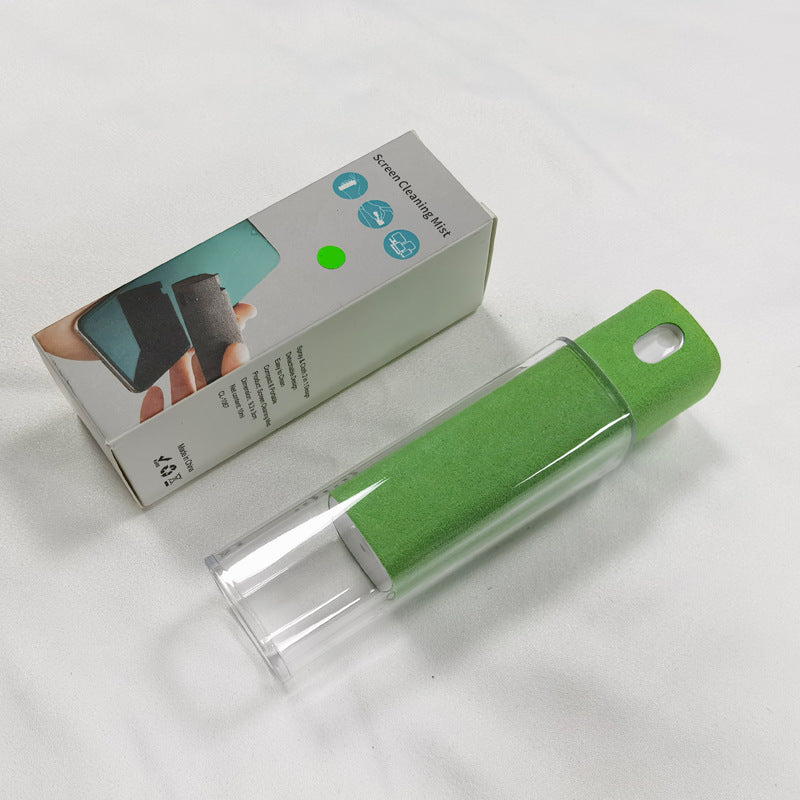 Green screen cleaning tool with packaging on a white background