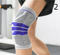 Nova Mart compression knee sleeve with supportive straps, designed for sports recovery and knee pain relief.
